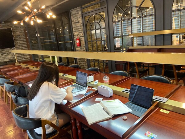 [Inside the Study Cafe. Photo credit to Hannah Park]