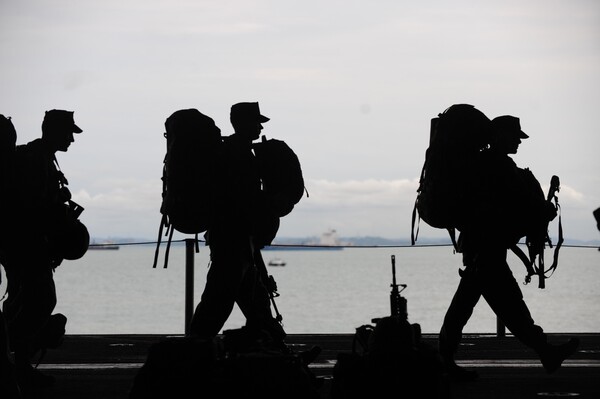  [Silhouette of Soldiers Walking, Credit to Pexels]