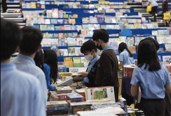 [Book Fair during Book Week; Photo Credit to NLCS Jeju Instagram]