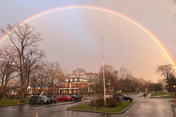 [Rainbow at The Stony Brook School. Photo Credit: Olivia Kim]