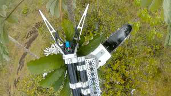 [Chainsaw drone, Photo credit to University of Hawaii at Hilo]