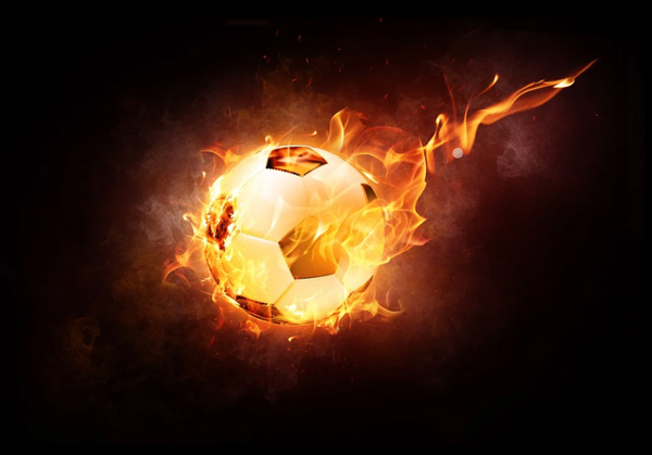 [Football on fire. Photo Credit: Pixabay]